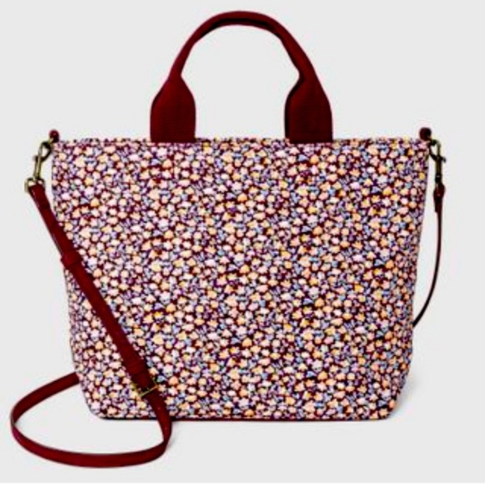 Floral Rowan Tote Crossbody Cereza Color